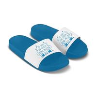 LIEBTASTISCH Chanclas de baño - Así se ve un maestro de sauna genial - Regalo para los amantes de la sauna - a juego de regalo, azul real, 47 EU