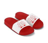 LIEBTASTISCH Chanclas de baño - Así se ve un maestro de sauna genial - Regalo para los amantes de la sauna - a juego de regalo, rojo, 42 EU