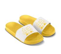 LIEBTASTISCH Chanclas de baño - Así se ve un maestro de sauna genial - Regalo para los amantes de la sauna - a juego de regalo, amarillo, 44 EU