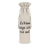 Liebtastisch - To Vino sag ich nie no - Geschenkverpackung für Flaschen - 35cm x 15cm - Geburtstagsgeschenk Freundin - Frauen - Frau - Geburtstag