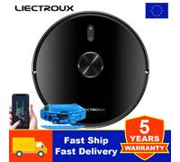 Liectroux X6 LDS Aspiradora Robot, Navegación Láser Lidar, Combo Húmedo & Seco, 6500Pa de Succión, Mapa Multi-Piso, Mopa en Y, Turbo Limpieza de Alfombras, APP Zona No-Go, Área Selectiva, Reanudación