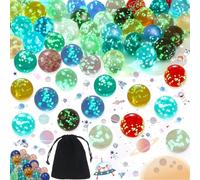 Liekadijiae 20 Piezas Mármoles de Vidrio Colorido,Juego de Canicas,Canicas para Niños,para Juegos de Carrera Bricolaje y Decoración del Hogar Juguetes Deportivos y Juegos al Aire Libre