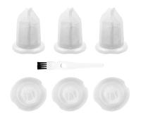 Liekadijiae 6 piezas de filtro Kobold Vc100, con 1 cepillo de limpieza, compatible con la aspiradora de mano recargable Vorwerk Kobold Vc100 Vc 100