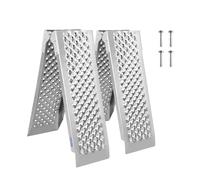 LIEKUMM 2 rampas de acceso de aluminio, capacidad de carga de 400 kg, 150 x 23 cm, plegables, para remolques, motos, para automóviles, rampas de carga ligeras para escaleras, ATV, UTV, quad, bicicleta