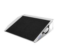 LIEKUMM Rampa de Aluminio para Silla de Ruedas de 61 x 73 cm, Capacidad de 300 kg rampa para Silla de Ruedas, escalones, bordillos