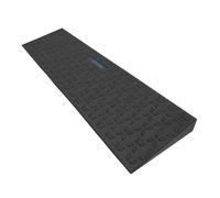 LIEKUMM Rampa de goma para umbral de puerta de 4,5 cm de altura, antideslizante con patrón de estrella polar, 650 kg de capacidad de carga, rampa para silla de ruedas para puertas, escalones