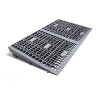 LIEKUMM Rampa de umbral de 7,5 cm de alto, capacidad de carga de 1400 kg, rampas modulares portátiles para sillas de ruedas, rampas de umbral para sillas de ruedas, discapacidad, escalones, bordillos