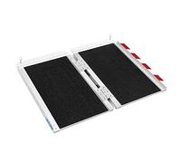 LIEKUMM Rampas para Silla de Ruedas 61 cm, Capacidad de Carga 300 kg Rampa Escalon Antideslizante de Aluminio, Rampa Minusvalidos para Escaleras, Umbrales de Puertas, Menaje del Hogar