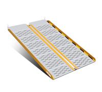 LIEKUMM Rampas para Silla de Ruedas Plegable 121 cm, Capacidad de Carga 300 kg, Rampa Silla de Ruedas de Aluminio para Escaleras y Escalones, Rampa para Silla de Ruedas de Uso Doméstico