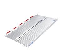 LIEKUMM Rampas para Sillas de Ruedas Plegable, 121 cm con Capacidad de Carga de 300 kg Rampa para Sillas de Ruedas, Rampa de Aluminio para Sillas de Ruedas, Escalones, Bordillos y Cochecitos de Niños