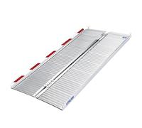 LIEKUMM Rampas para Sillas de Ruedas Plegable, 152 cm con Capacidad de Carga de 300 kg Rampa para Sillas de Ruedas, Rampa de Aluminio para Sillas de Ruedas, Escalones, Bordillos y Cochecitos de Niños