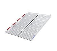 LIEKUMM Rampas para Sillas de Ruedas Plegable, 91 cm con Capacidad de Carga de 300 kg Rampa para Sillas de Ruedas, Rampa de Aluminio para Sillas de Ruedas, Escalones, Bordillos y Cochecitos de Niños