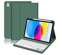 Lielax Funda de Teclado para iPad A16 de 11ª generación 2025 de 11 Pulgadas y iPad de 10ª generación 2022 de 10.9 Pulgadas, Funda magnética Desmontable con Soporte para lápices para iPad 11/10