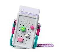 Liene DIY Dije Bolsa Transporte Impresora de Fotos portátil Pearl N200 Pro, Mini Impresora instantánea Funda Smartphone, Cubierta Silicona con cordón extraíble y dijes DIY - Gris