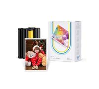 Liene Papel y Cartucho para Impresora fotográfica, 2 Cartuchos de Tinta y 80 Hojas de Papel fotográfico