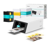 Liene PixCut S1 Inspire Kit - Impresora de pegatinas a color todo en uno y máquina de corte, impresora fotográfica de sublimación de tinte térmico, 300 DPI, fabricante de etiquetas a color con 180