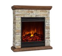 Lienz 1800W 60cm Chimenea Eléctrica con Marco Marrón Claro