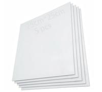 Lienzo 25 x 25cm, CESFONJER Lienzos Pintar, Algodón Paneles de Lienzos, Lienzos en Blanco, Lienzos Pintar, Adecuado para pintura al óleo, acrílico, acuarela y más (5 piezas)