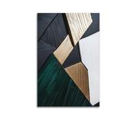 Lienzo abstracto de lujo con textura de lámina dorada, impresión artística contemporánea, decoración del hogar para sala de estar, pintura colgante, póster de 30 x 45 cm