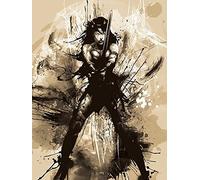 Lienzo con impresión de DC Comics de Batman vs Superman, diseño Wonder Woman Art, Multicolor, 60 x 80 cm