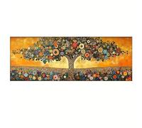 Lienzo con impresiones artísticas del Árbol de la Vida, imágenes abstractas de paisajes florales, pósteres, decoración moderna (80x240cm, sin marco)