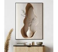 Lienzo con ramas de olivo, hojas y arquitectura italiana, arte de pared minimalista escandinavo, pósteres, impresiones, decoración del hogar, 50 x 70 cm, sin marco