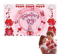 Lienzo de Happy Valentines Day - Banner impermeable y reutilizable