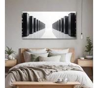 lienzo de paisaje moderno grande para pared impresiones artísticas minimalismo digital atemporal decoración para baño y dormitorio 55 x 110 cm sin marco