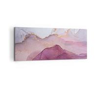 Lienzo Decorativo 120x50cm Moderno Panorámico Abstracto Pastel - 4668