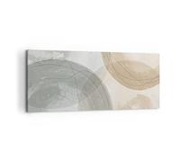 Lienzo Decorativo 120x50cm Moderno Panorámico Abstracto Pastel - 4842