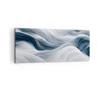 Lienzo Decorativo 120x50cm Moderno Panorámico Abstracto Pastel - 5979 | Polar Laminación Mí mismo Cuadro sobre Lienzo Grande Arte mural Decoración del Hogar Salón Dormitorio Cuadros de Pared