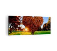 Lienzo Decorativo 120x50cm Moderno Panorámico Paisajes Naturaleza - 2823 | Árbol Parque Primavera Cuadro sobre Lienzo Grande Arte mural Decoración del Hogar Salón Dormitorio Oficina Cuadros de Pared