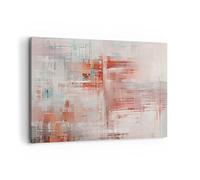 Lienzo Decorativo 120x80cm Moderno Horizontal Abstracto Pastel - 4790 | Borroso Abstracción Moderno Cuadro sobre Lienzo Grande Arte mural Decoración del Hogar Salón Dormitorio Cuadros de Pared