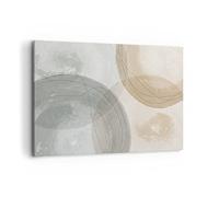 Lienzo Decorativo 120x80cm Moderno Horizontal Abstracto Pastel - 4842