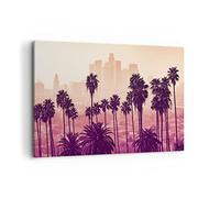 Lienzo Decorativo 120x80cm Moderno Horizontal Arquitectura Paisajes - 4285 | Alce ángeles Palmera Cuadro sobre Lienzo Grande Arte mural Decoración del Hogar Salón Dormitorio Oficina Cuadros de Pared