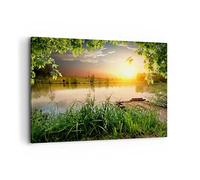 Lienzo Decorativo 120x80cm Moderno Horizontal Paisajes Puentes - 3914