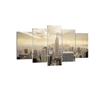 Lienzo Decorativo 160x85cm Moderno Tríptico Arquitectura Ciudades - 2630