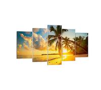 Lienzo Decorativo 160x85cm Moderno Tríptico Paisajes Naturaleza - 3922