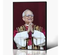 Lienzo decorativo brillante para pared, póster religioso católico, pintura impresa del Papa León Xiv para sala de oración de la iglesia, decoración de pared cristiana del hogar, 30,5 x 40,6 cm, sin