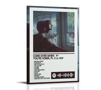 Lienzo decorativo clásico con texto en inglés "Come Over When You're Sober" (60 x 90 cm), pintura de decoración universal, ideal para regalar a amigos, profesores, 60 x 90 cm, estilo marco