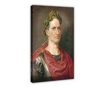 Lienzo decorativo con retrato de Julio César y arte de pared, marco moderno para decoración de dormitorio familiar, 50 x 75 cm