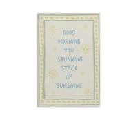 Lienzo decorativo con texto en inglés "Good Morning Sunshine" para sala de estar, dormitorio, baño, oficina, decoración del hogar, 30 x 45 cm