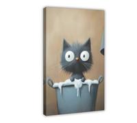 Lienzo decorativo con texto en inglés «I… Shouldn't Be Here», 20 x 30 cm