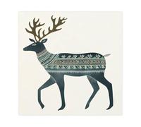 Lienzo decorativo de arte popular sueco con ciervos, decoración de pared, pinturas para sala de estar, dormitorio, decoración de 60 x 60 cm