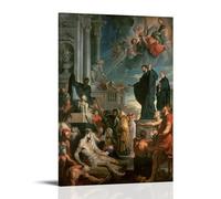 Lienzo decorativo de Peter Paul Rubens con diseño de Los milagros de San Francisco Javier, impresión de pared, foto para el hogar, decoración moderna, 20 x 30 cm