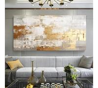 Lienzo decorativo moderno para pared, gran obra de arte abstracta, cuadro para sala de estar, decoración moderna del hogar (25x50cm/sin marco)