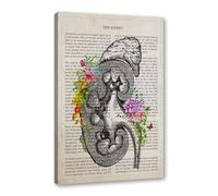 Lienzo decorativo para pared con diseño de anatomía renal, diseño vintage de músculos humanos, arte de pared, póster para narrar el cuerpo, educación médica, decoración del hogar