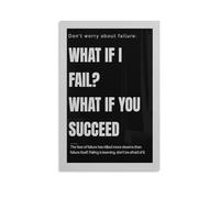 Lienzo decorativo para pared con texto en inglés "Don't Fear Failure Seize The Day", motivación, moler, ajetrear, emprendedor, arte para sala de estar, dormitorio, baño, oficina, decoración del hogar