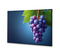 Lienzo decorativo para pared de baño, diseño de un ramo de uvas colgando de una vid. Lienzo decorativo cristiano de Pascua, decoración para Cuartos, 40 x 60 cm