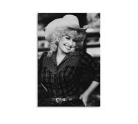 Lienzo decorativo para pared de Dolly Parton con diseño moderno de dibujos animados para dormitorio familiar, 50 x 75 cm, estilo sin marco